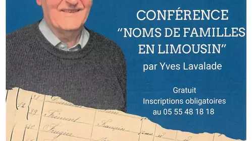 Conférence noms de familles en Limousin
