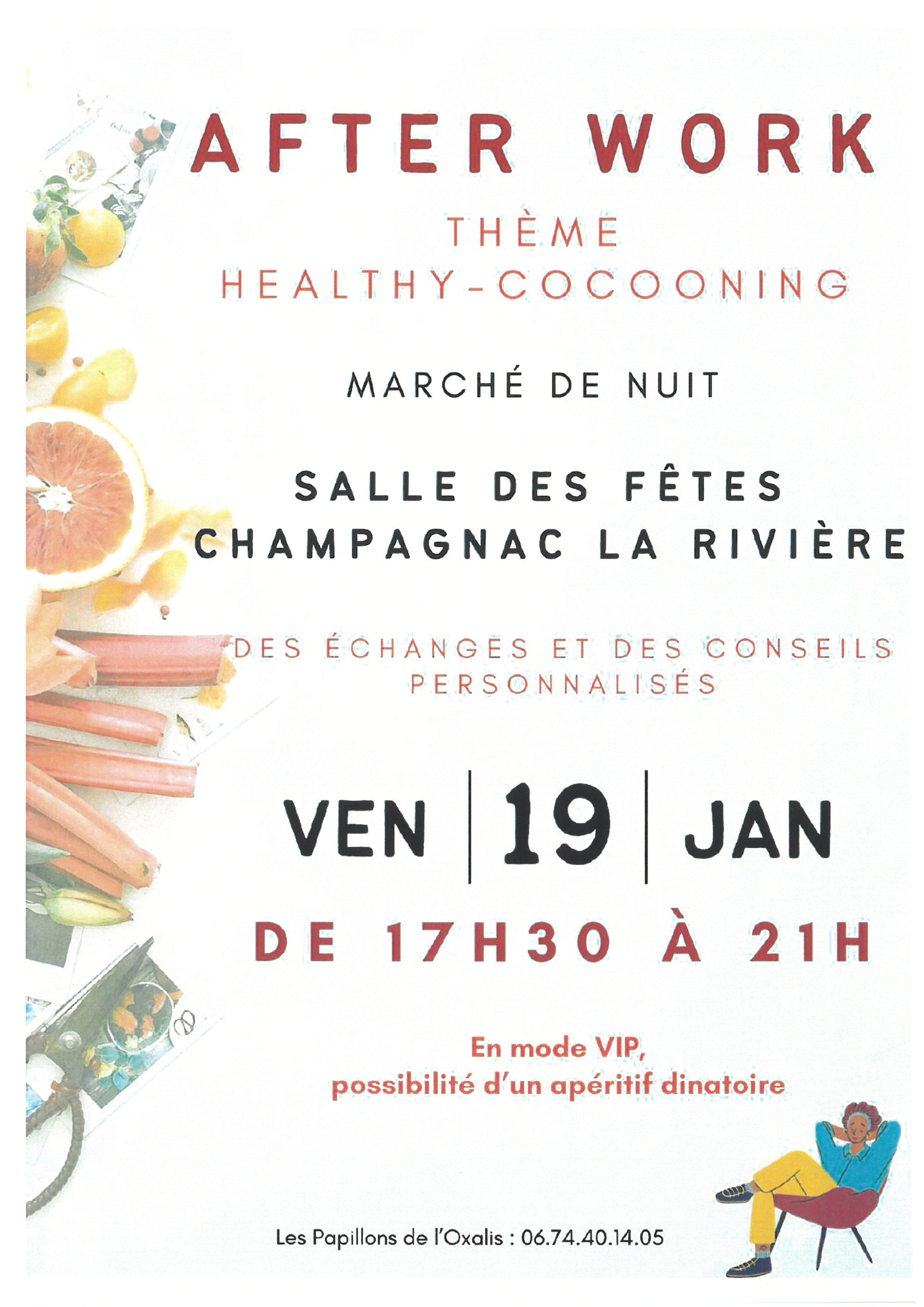 ChampagnaclaRivière Marché de Niuit