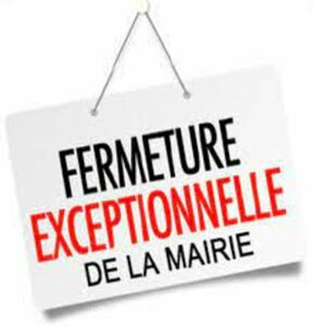 Fermeture de la Mairie pour déménagement